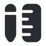 Ruler&pen SVG Icon
